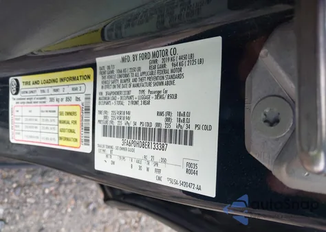 2014 Ford Fusion Se из США, поврежденный, VIN 3FA6P0HD8ER133387